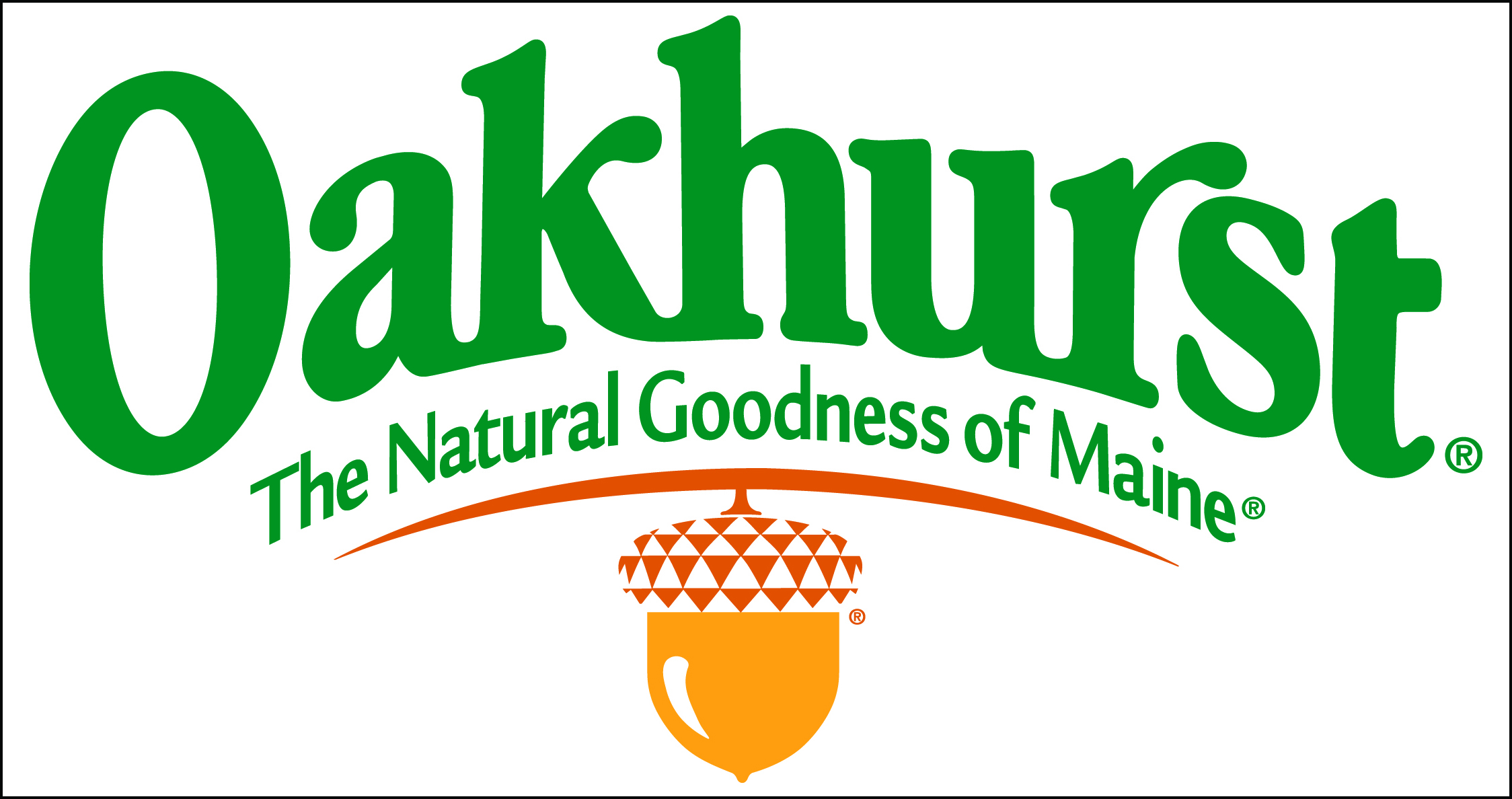 Good natured. Natural goodness. Oakhurst Entertainment logo.