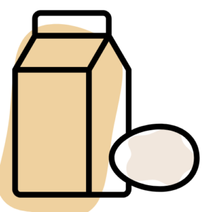 Dairy and egg icon for surplus donation page